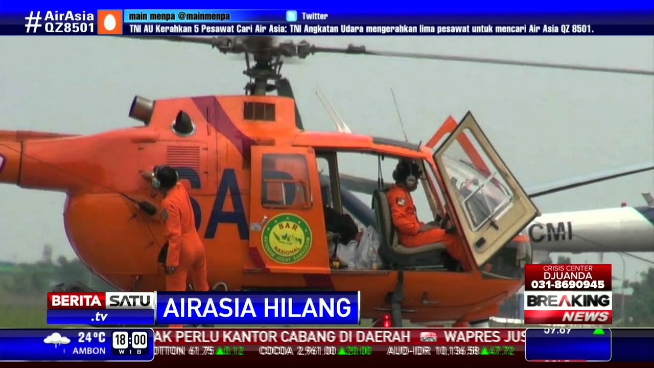 Pencarian AirAsia QZ8501 Gunakan Helikopter Volco 1518
