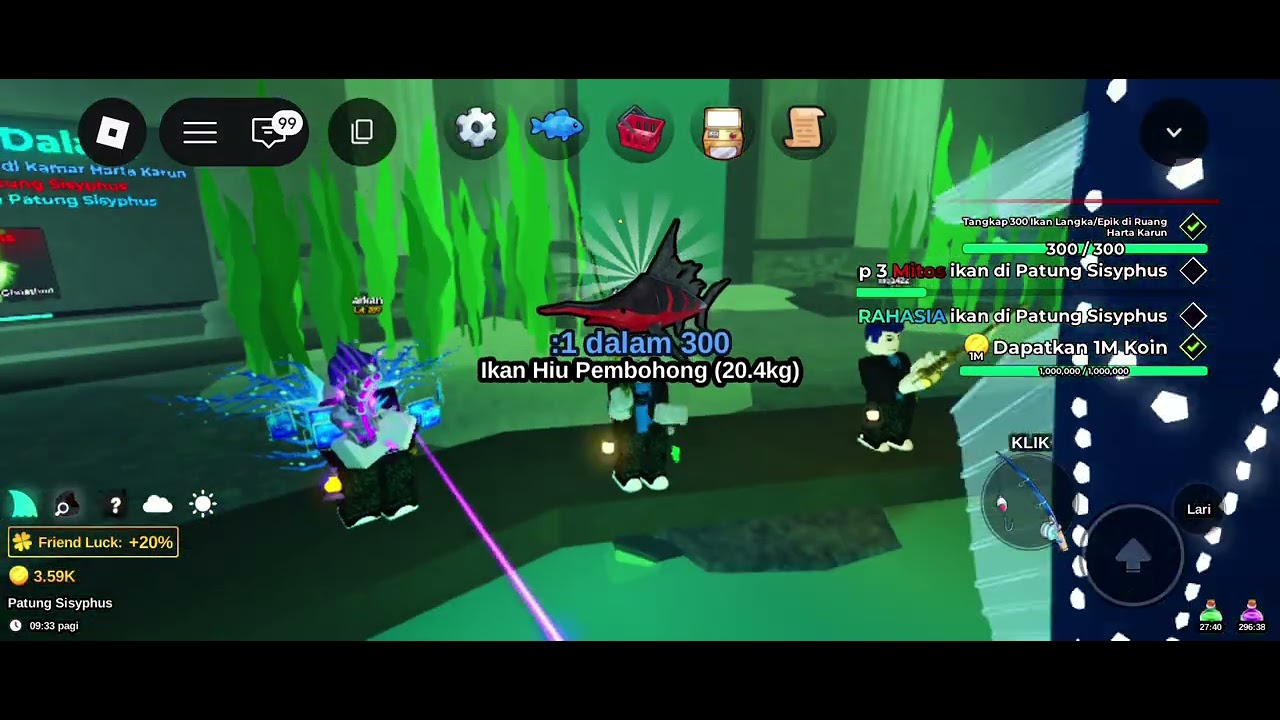 Vidio pertama gw Roblox fish it😁