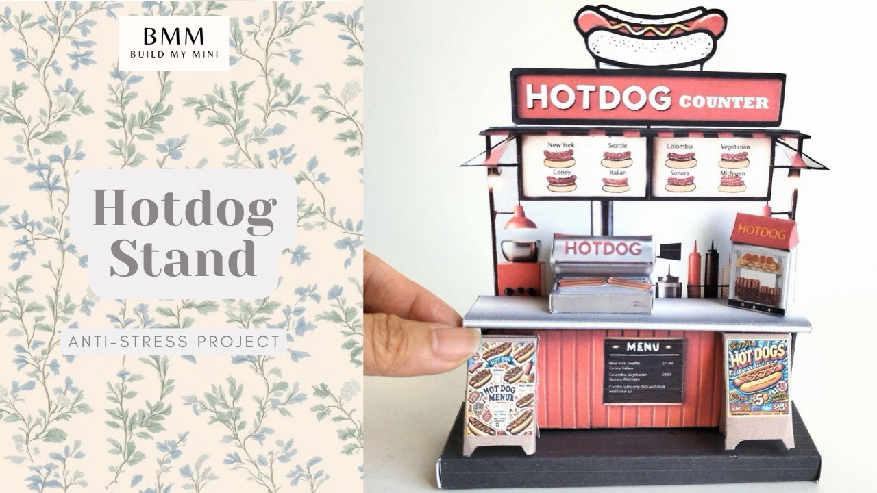 Make your hotdog stand dream come ture!! Pick Scene hot dog stand folding tutorial 