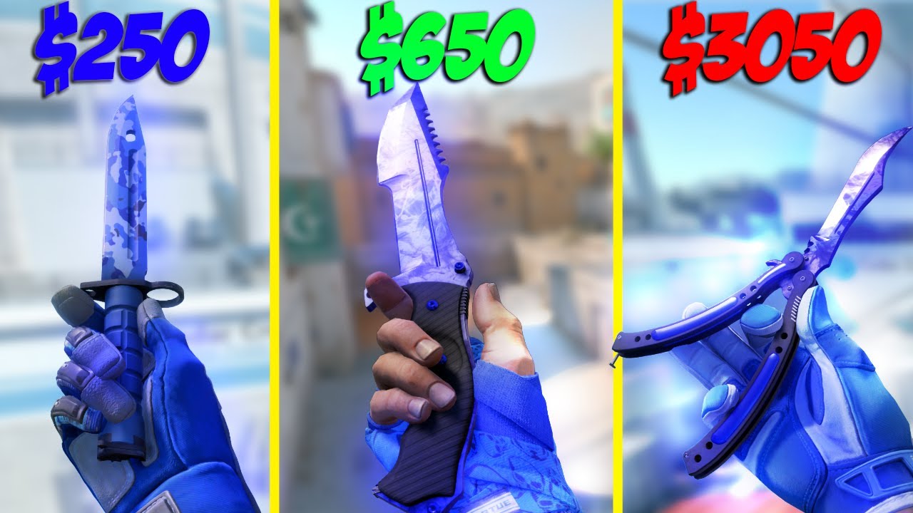 The BEST BLUE Knife and Glove Combos ANY BUDGET