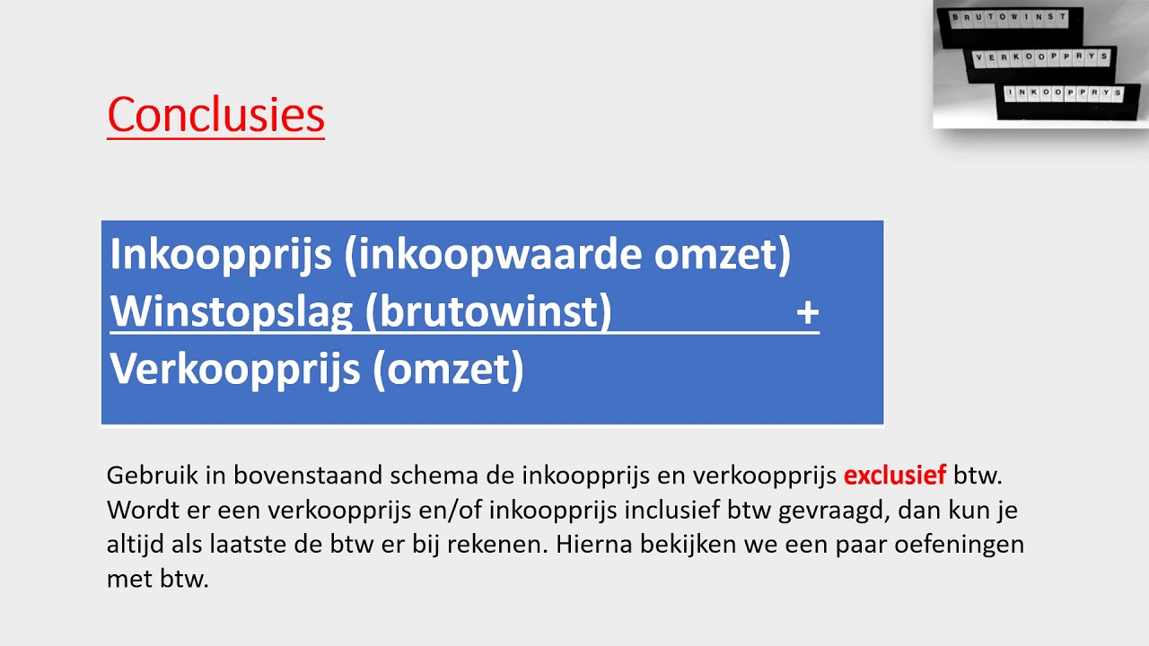 Brutowinst percentage van de inkoopprijs of van de verkoopprijs