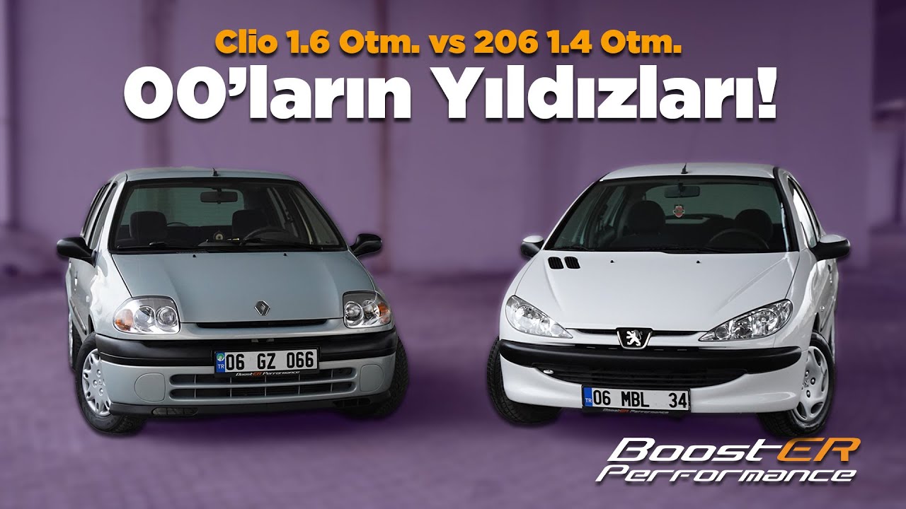 00'ların Yıldızları Karşılaştırmalı İnceleme | Drag & Rolling | 206 1.4 Otm. Vs. Clio 1.6 Otm.