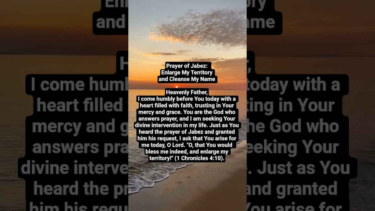 Prayer of Jabez: Enlarge My Territory and Cleanse My Name 🙏🏼 #prayer