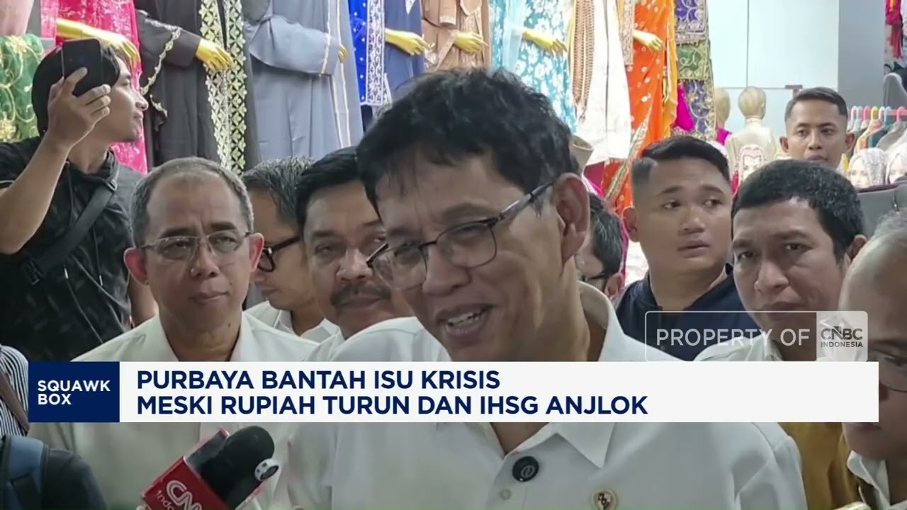 Purbaya Bantah Isu Krisis Ekonomi Meski Rupiah Turun dan IHSG Anjlok