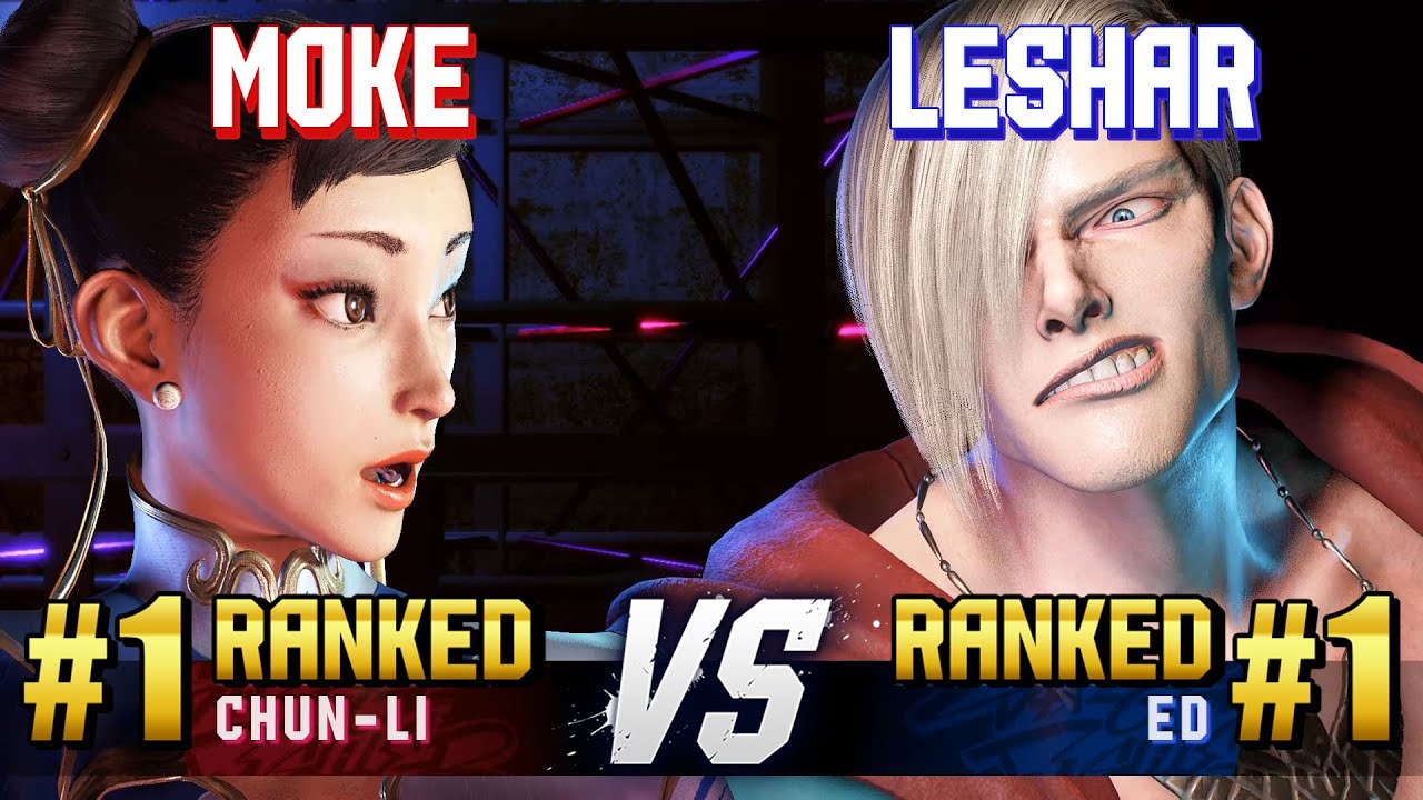 SF6 ▰ MOKE (#1 Ranked Chun-Li) vs LESHAR (#1 Ranked Ed) ▰ High Level Gameplay
