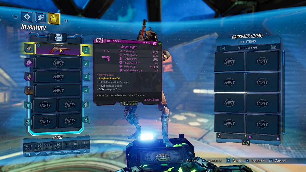 Borderlands 3 - Arms Race Rogue-Sight bug