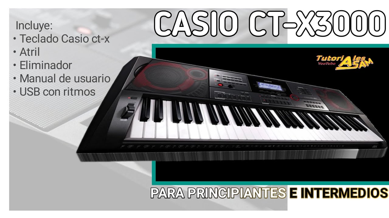 Casio ct-x3000 teclado semiprofesional | para  principiantes e intermedios | programado
