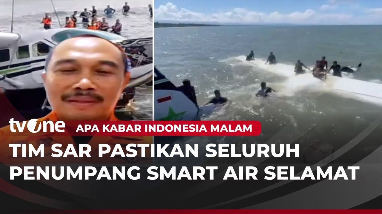 Penjelasan SAR Terkait Pesawat Smart Air Mendarat Darurat di Pantai Nabire | AKIM tvOne
