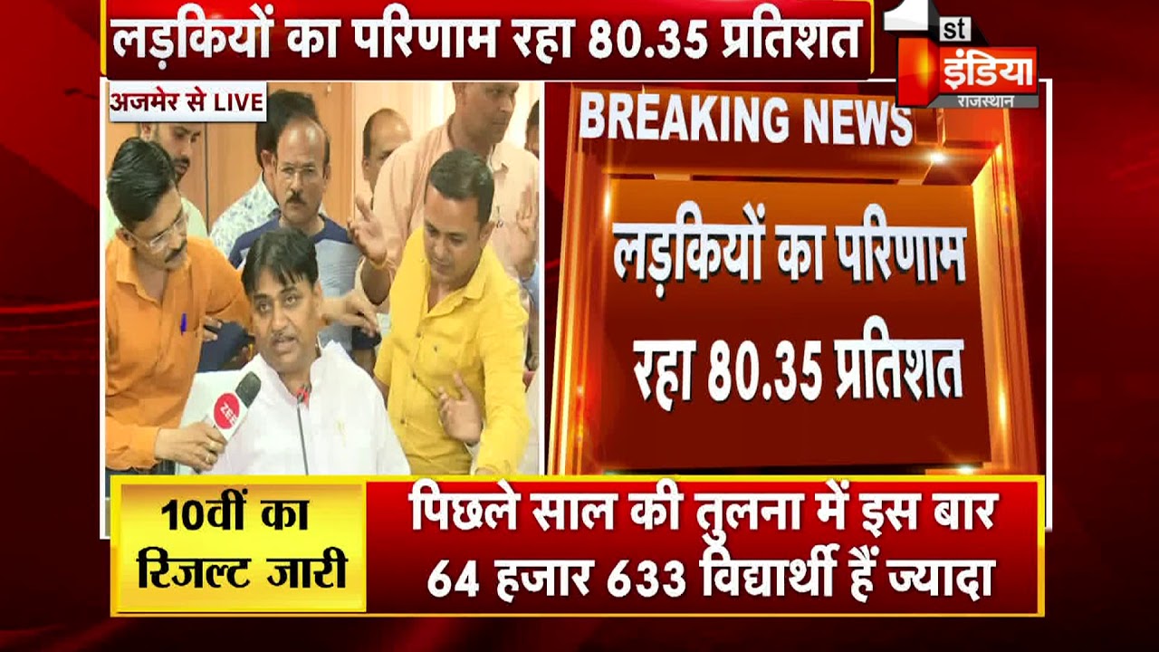 Rajasthan Board 10th Result 2019: Class 10 Results Declared