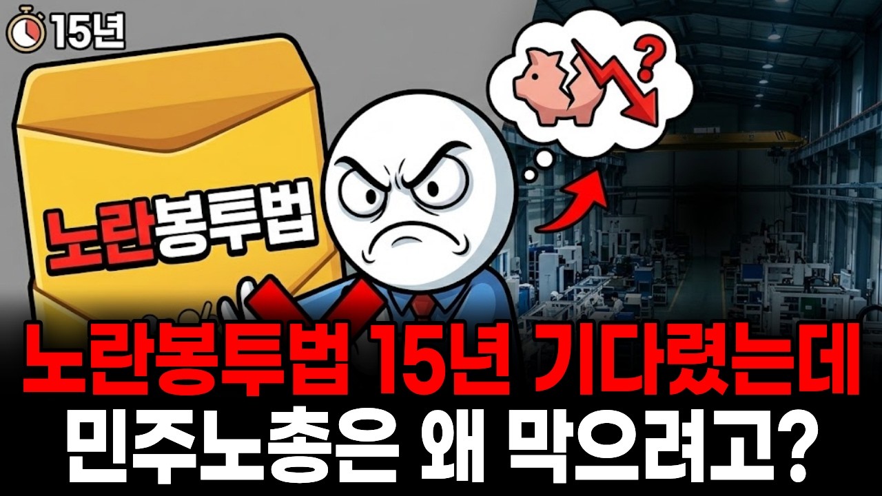 15년 기다린 법, 왜 노조가 스스로 막으려 할까? 노란봉투법 역설