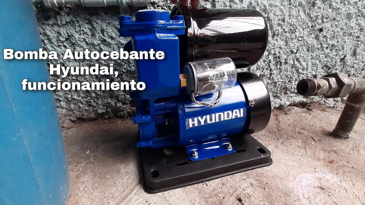 Bomba de agua Autocebante Hyundai. HYPA5130. Instalación y funcionamiento
