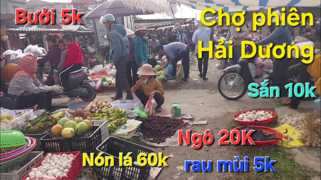 Chợ phiên nông thôn đẹp giản dị ở Hải Dương