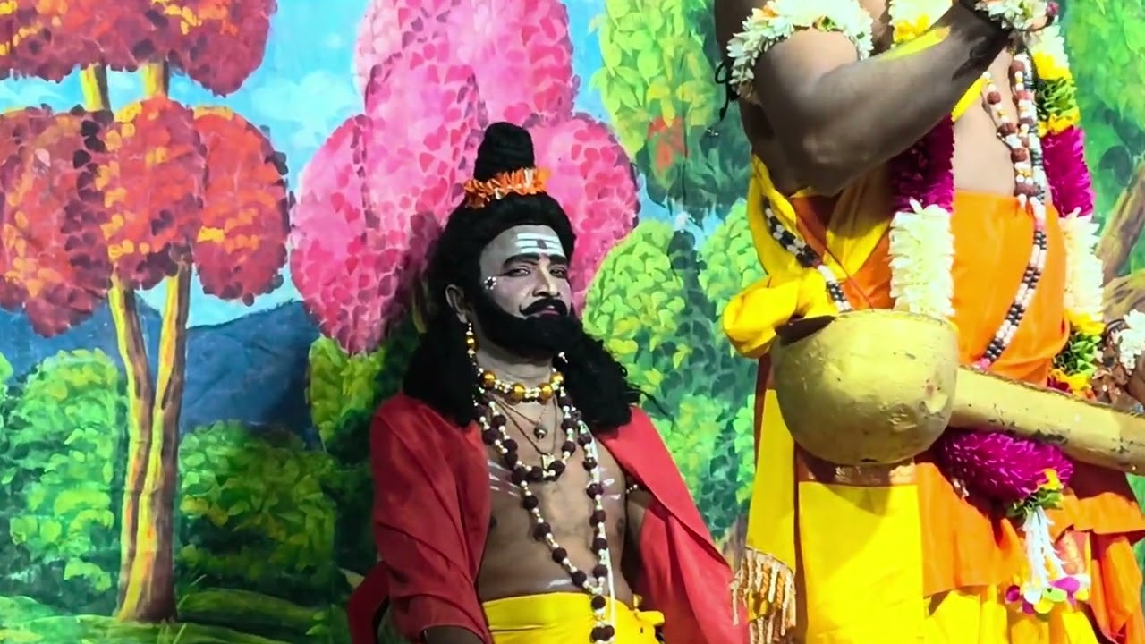 15/02/2026 మహాశివరాత్రి సందర్భంగా తిప్పాయపాలెం గ్రామంలో వేసిన భక్త మార్కండేయ డ్రామా లో నారదుడు సీను.