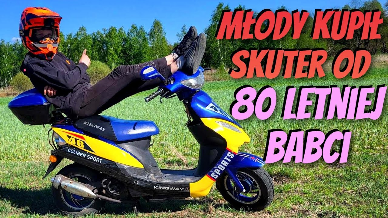 Rozleciał się na środku drogi / Młody kupił skuter od 80 letniej babci / Babcia chyba miała szlifa
