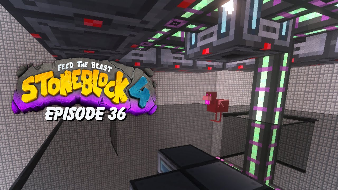 Milking Ender Chicken for Chaos Shards - FTB StoneBlock 4 #36