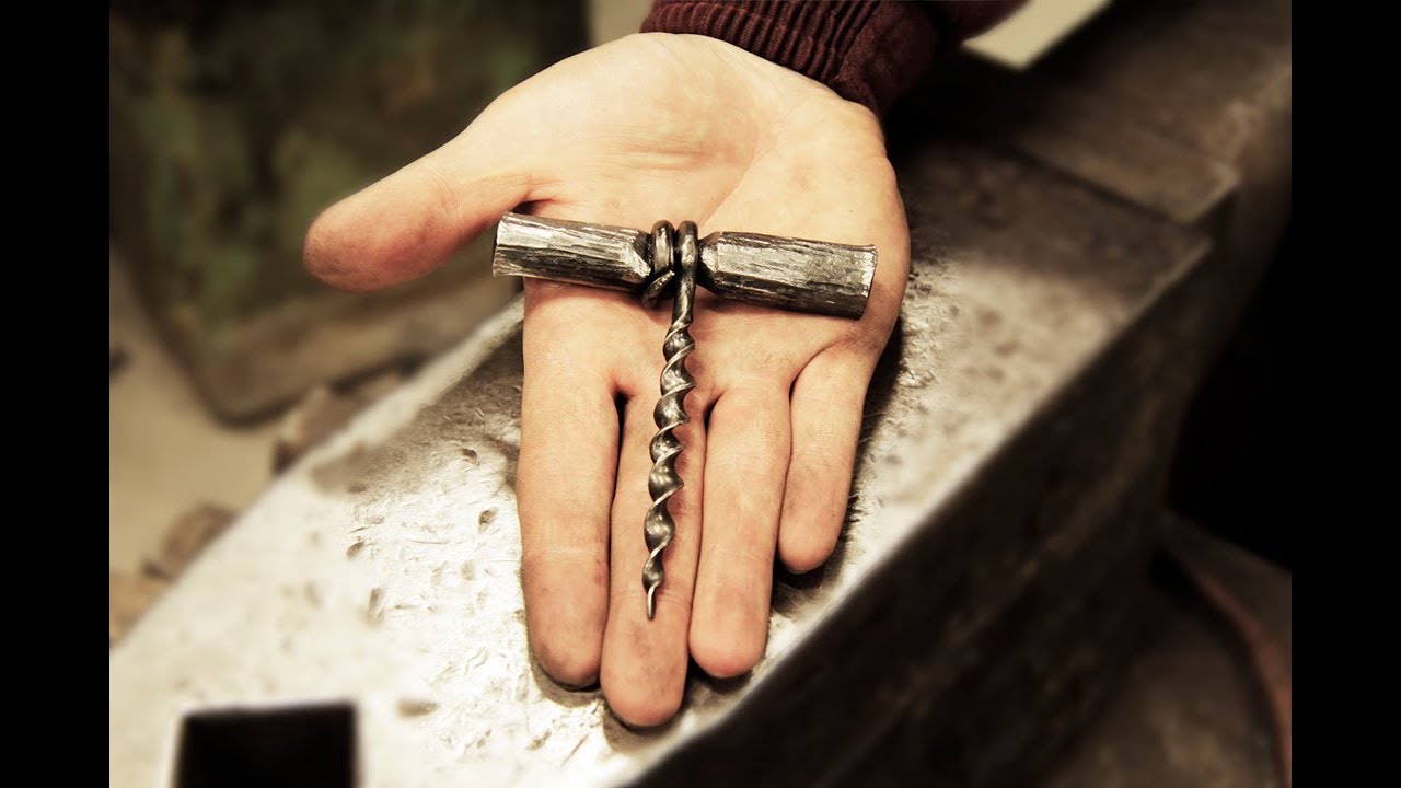 Ковка.Как сделать кованый штопор.Blacksmith. how to forge a corkscrew