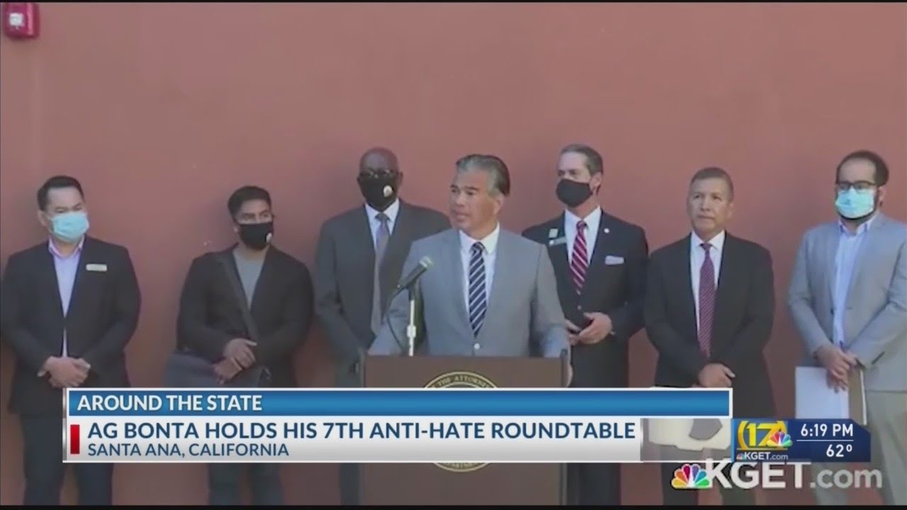 Attorney General Rob Bonta leads 7th anti-hate crime roundtable discussion