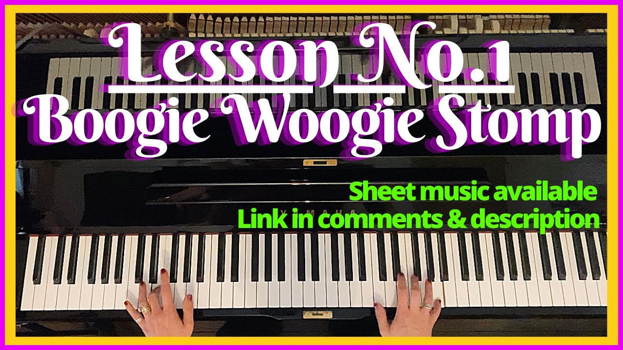How to play Boogie Woogie Stomp. Really easy to follow tutorial. Sheet music available.