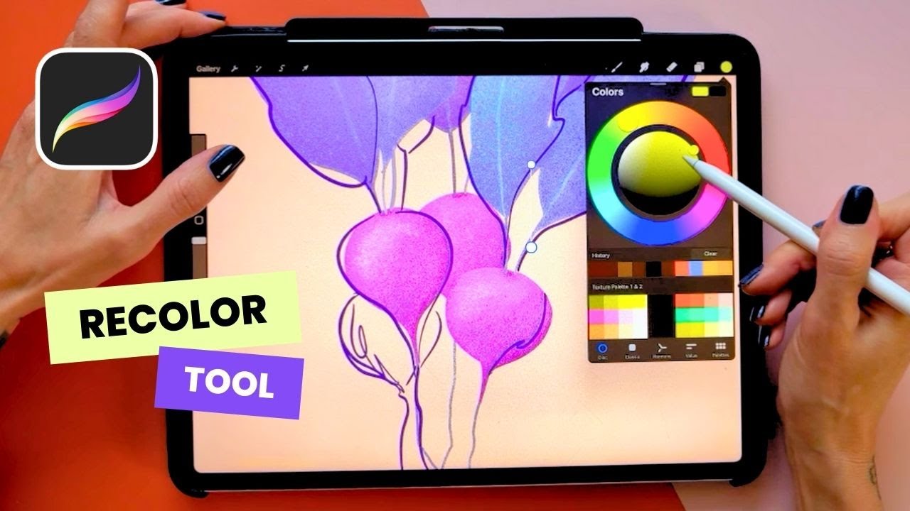 Как перекрасить в Procreate