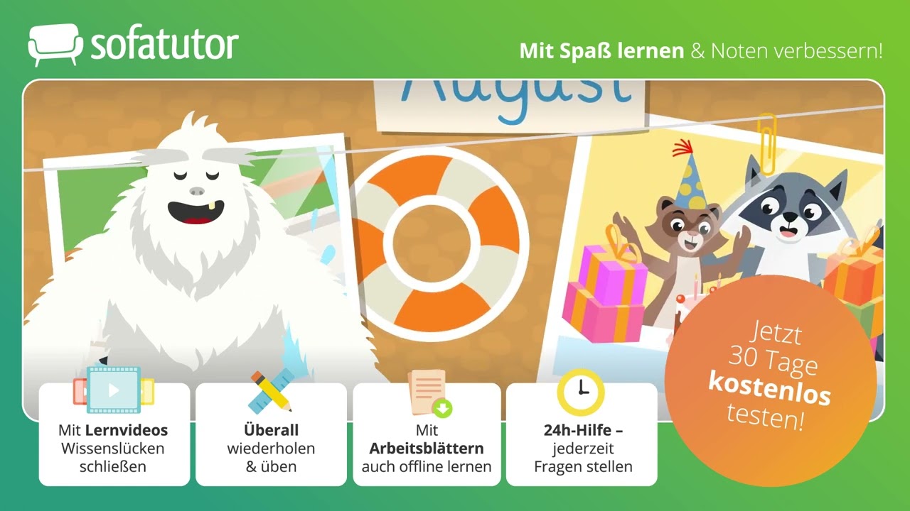 Kalender erklären für die Grundschule – Wochentage & Monate kennenlernen