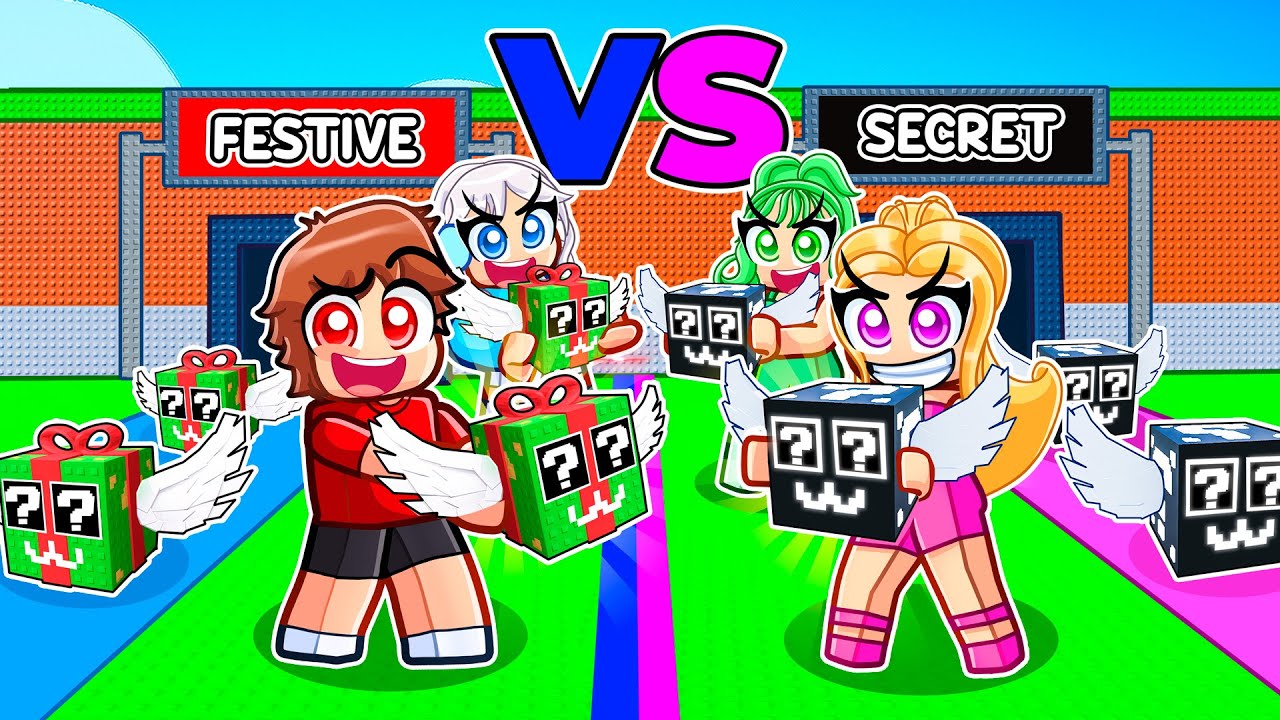 Festive Lucky Blocks Vs Secret Lucky Blocks In Steal A Brainrot...