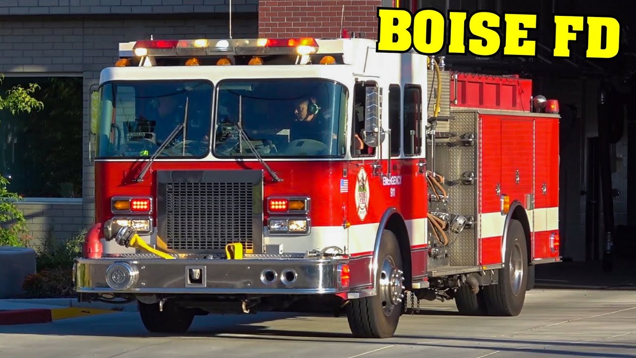 [IDAHO] - Boise Fire Department | Engine 4 & Engine 5 responding emergently to calls!