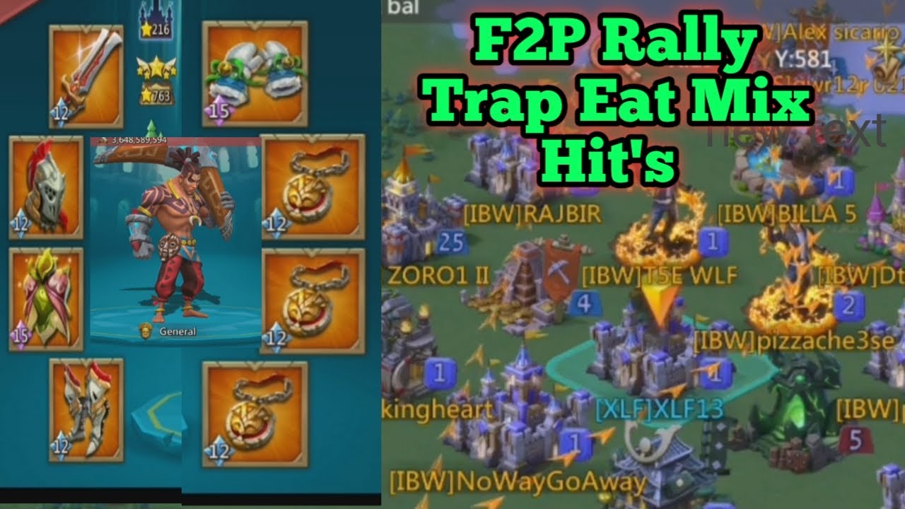 F2P Rally Trap Eat Mix Hit's In Lords Mobile Gameplay