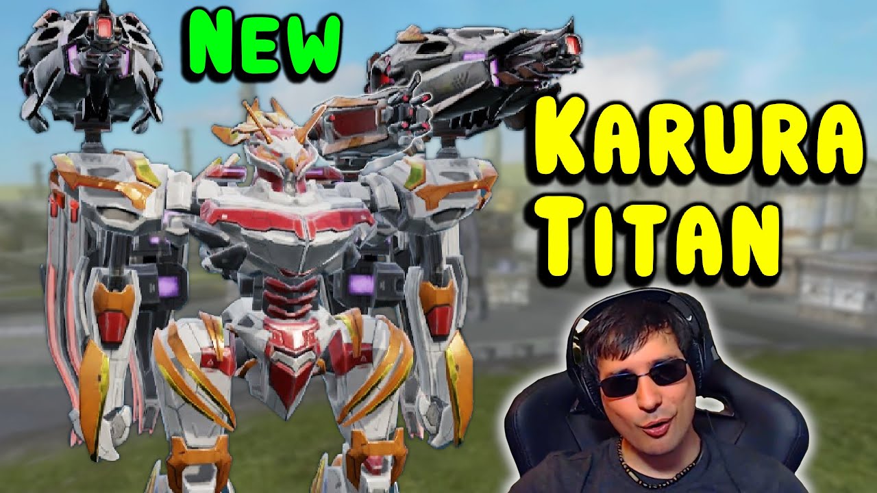 Новый мощный ТИТАН KARURA Aether с глефой и копьём — War Robots WR