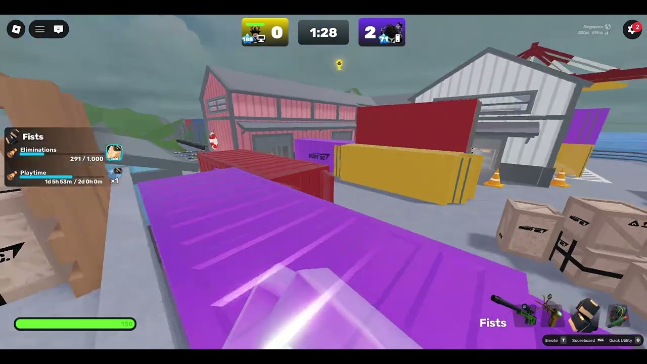 I got 2 golds and 1 diamond in Roblox Rivals