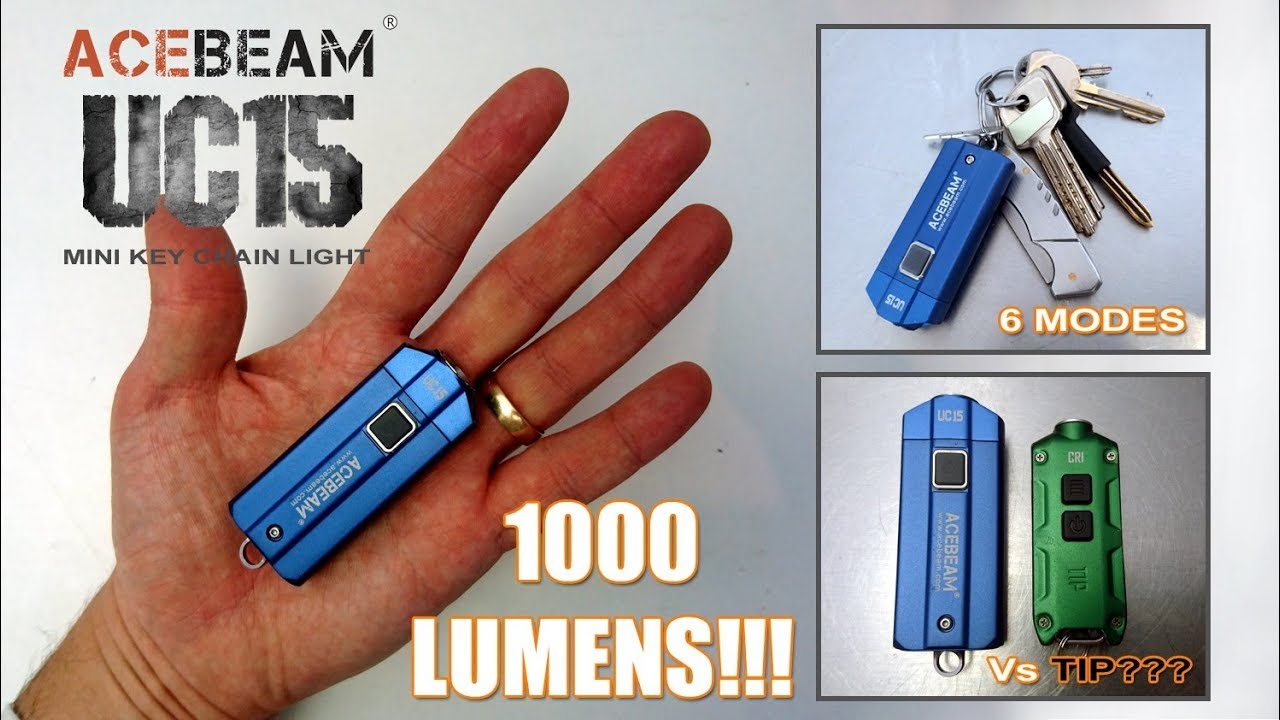 Acebeam UC15 - 1000 lumen keychain light!