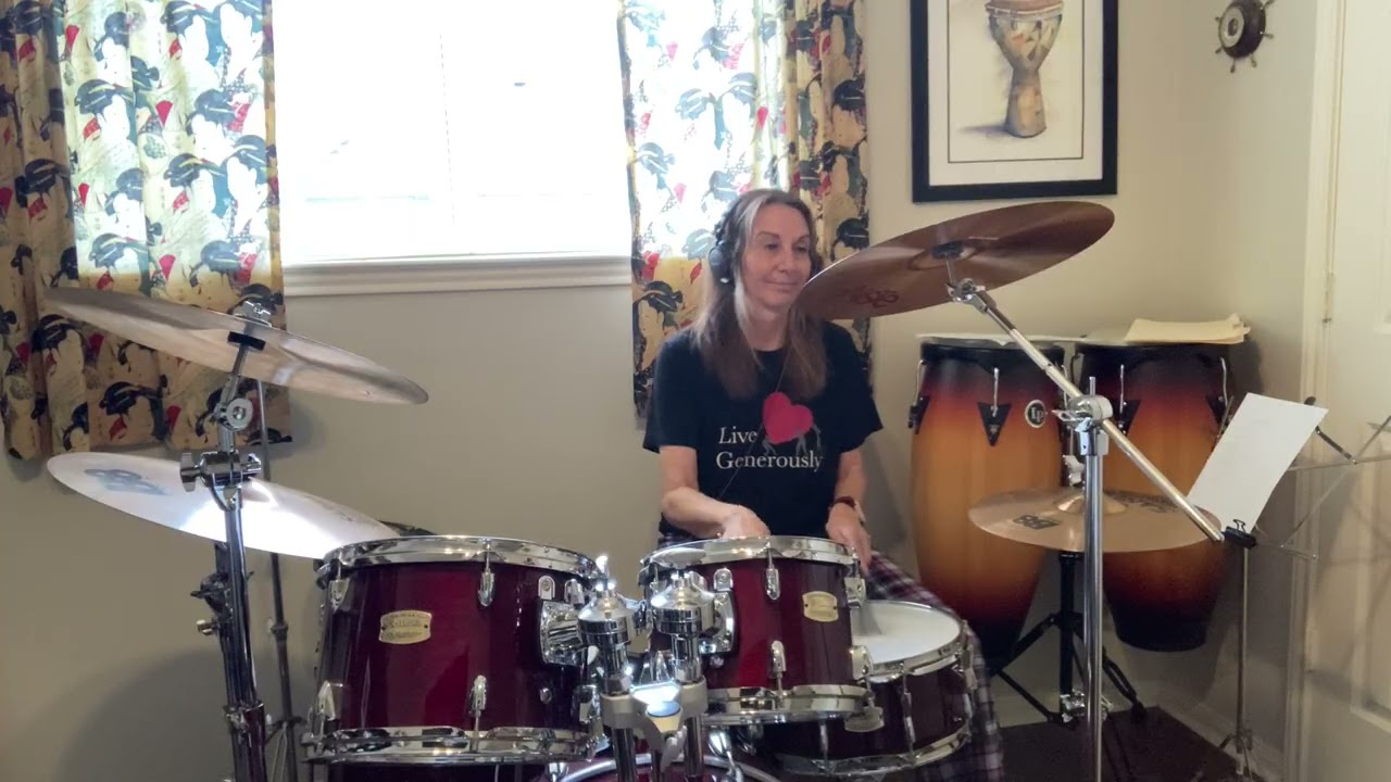 Jolene (practicing brushes in my PJs)