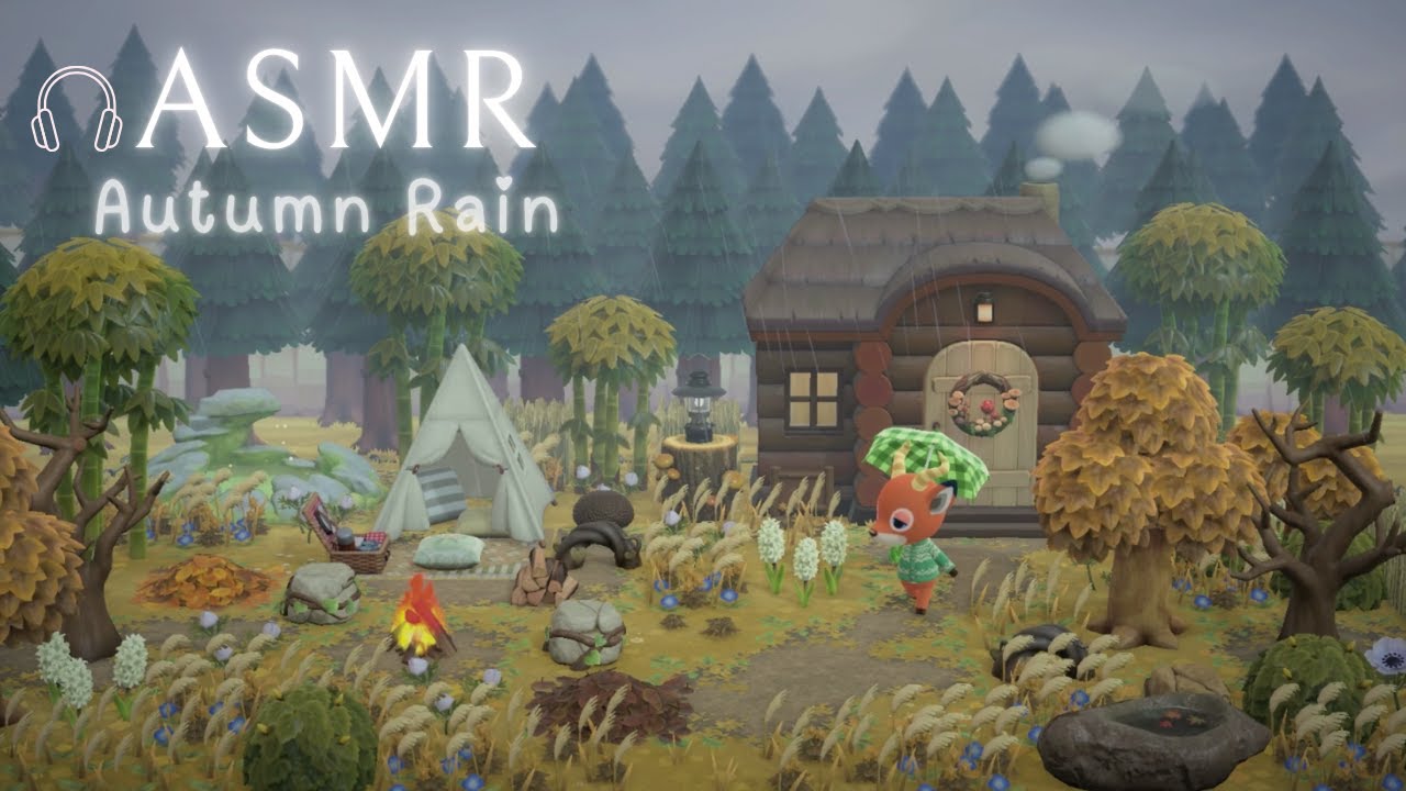 ASMR 🎧 Cozy Autumn Rain Ambience (Timelapse) 🍂🌧