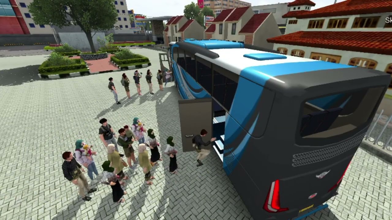 Playing a Bus simulator 3D 