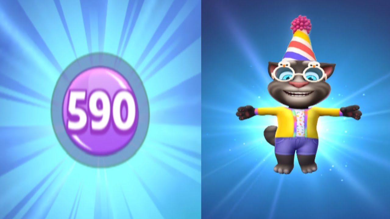 Happy Birthday Level 590 🎉 🎂 Ice Cool Vs Birthday | My Talking Tom 2
