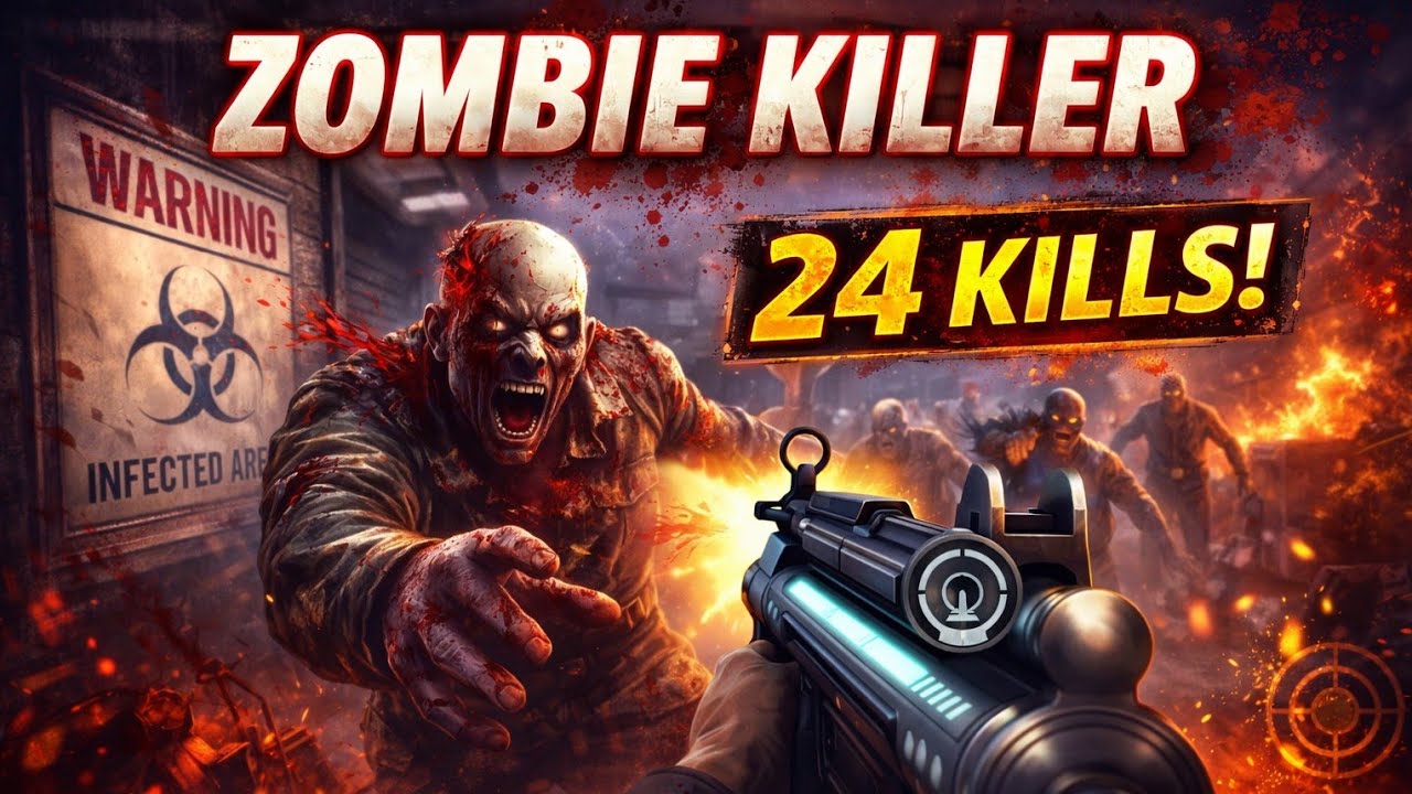 Dead Trigger 2 l Solo 24 kill ☠️#fpsgameplay #gameplay 