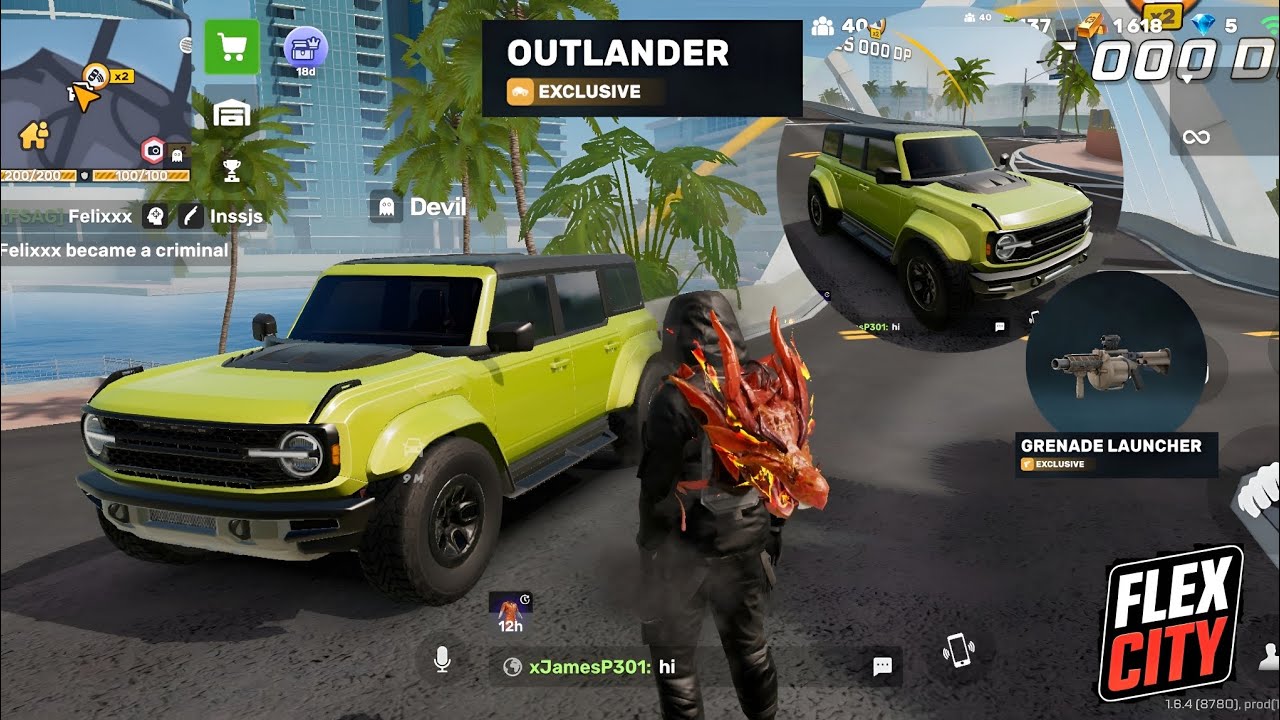 FlexCity: Let's Checkout My New Car Outlander & New Weapon Grenade Launcher !!@flexcityofficial 
