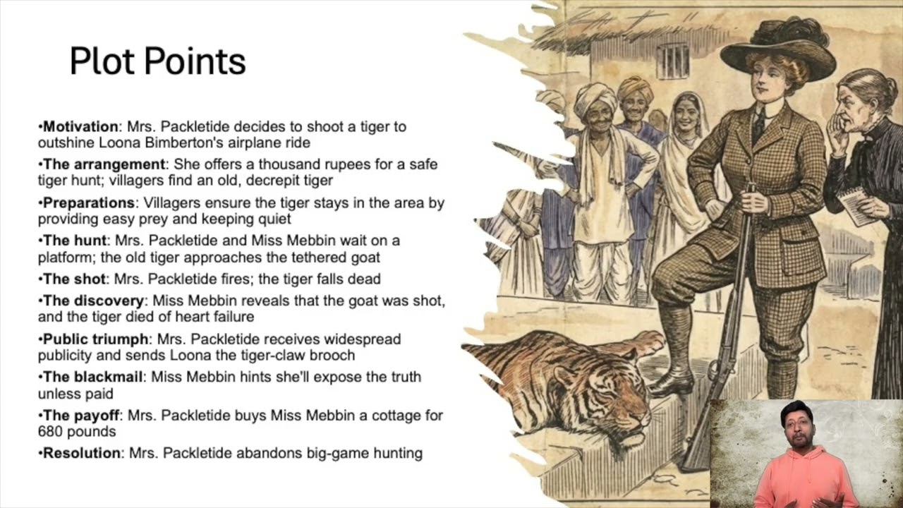 Mrs  Packletide's Tiger | Saki | CBSE Class 10 | Detailed Explanation