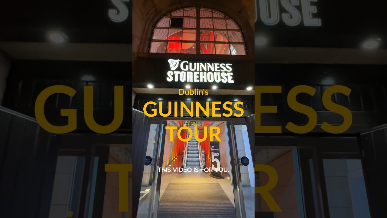 Free beer @ the Guinness brewery tour in Dublin! #travelvlog #dublin #guinness #ireland #traveltips