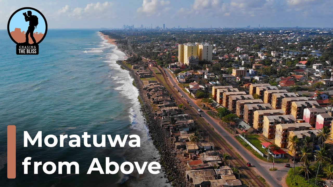 Moratuwa Beach from Above - Cinematic Sri Lanka