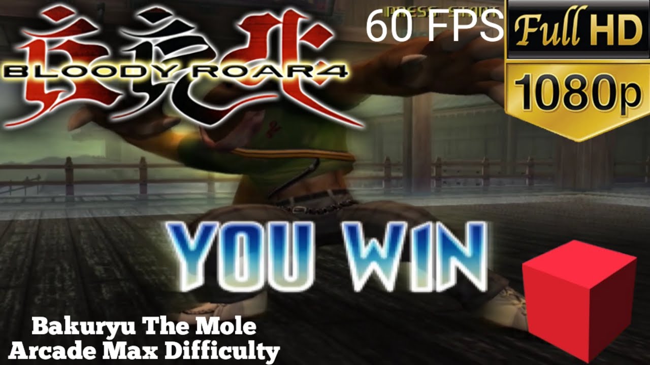 [PS2] Bloody Roar 4 Japanese - Bakuryu The Mole Arcade Max Difficulty [FHD 60 FPS]