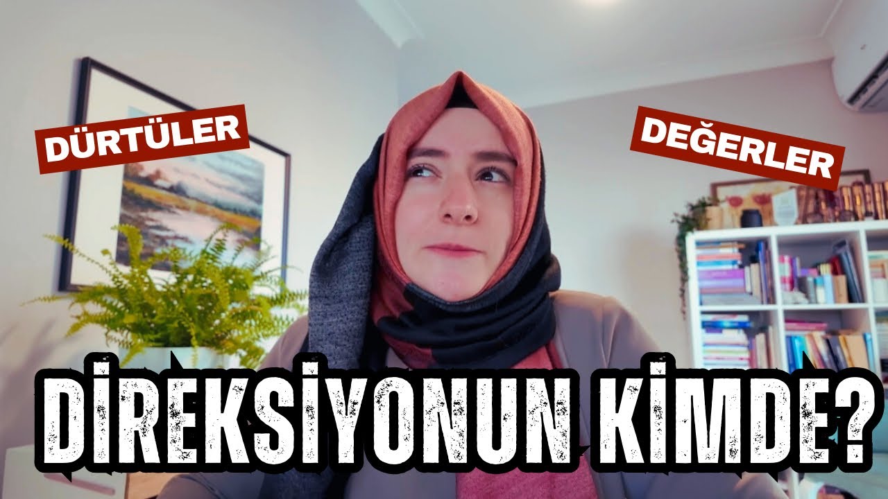 Senin direksiyonun kimse: dürtüler mi değerler mi?