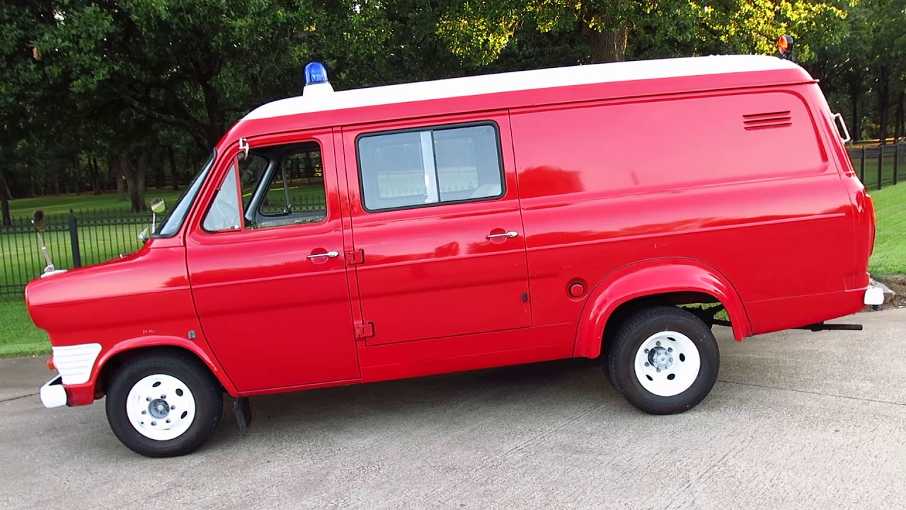 1968 Ford Transit, built in the UK for a German Fire Brigade, origional