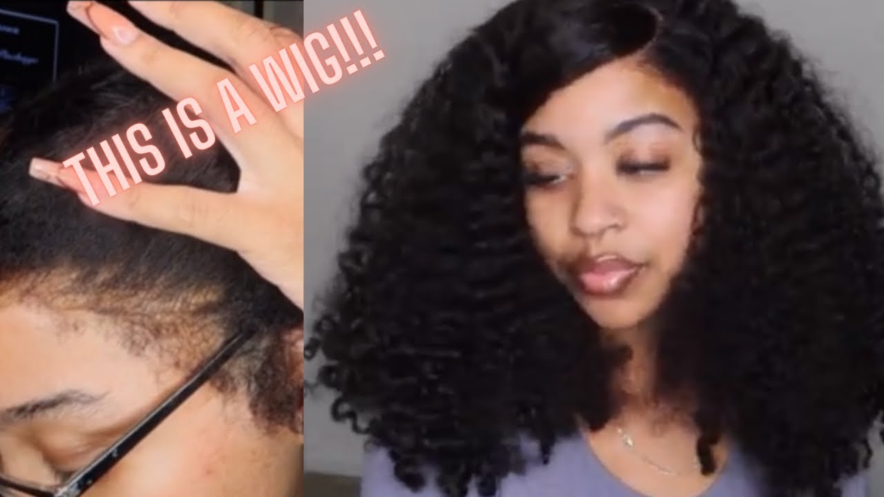 MOST NATURAL LOOKING WIG EVER! Type 4 Hairline Curly Lace Frontal Wig ft. Isee Hair