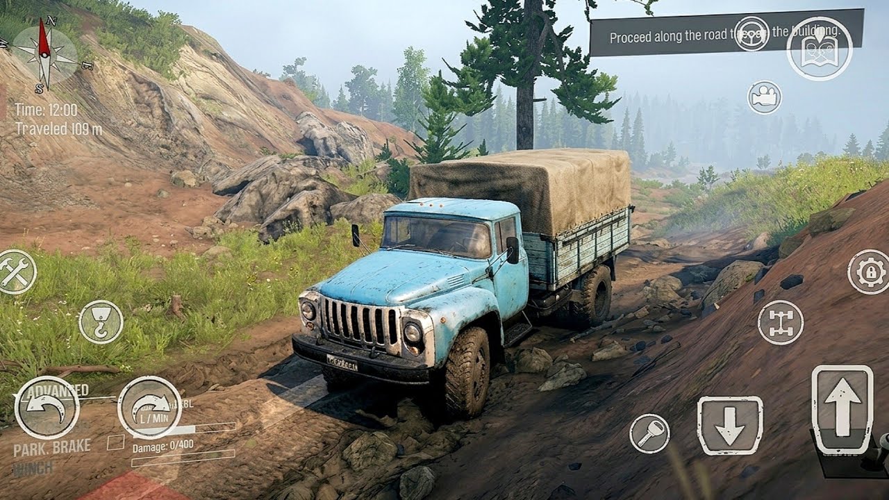 Mudrunner Mobile ( Offline ) | Offroad Truck Driving Android Gameplay 🔥
