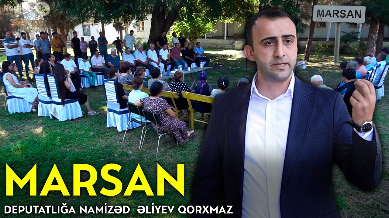 MARSAN KƏNDİ - Deputatlığa namizəd Əliyev Qorxmaz sakinlərlə görüş keçirib