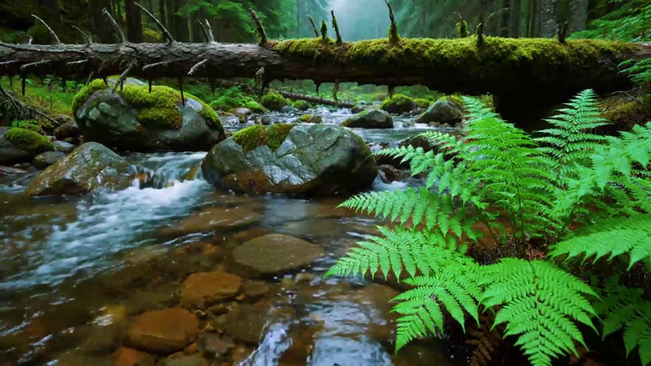 Calming Forest Ambience, Birds Singing Beautiful Stream Sounds for Deep Sleep🌿 Study Focus, Medicine