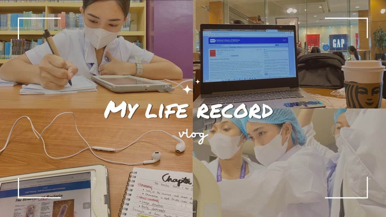 Life record: college diaries, productive day, pre-med student life  #newvideo #premedstudent