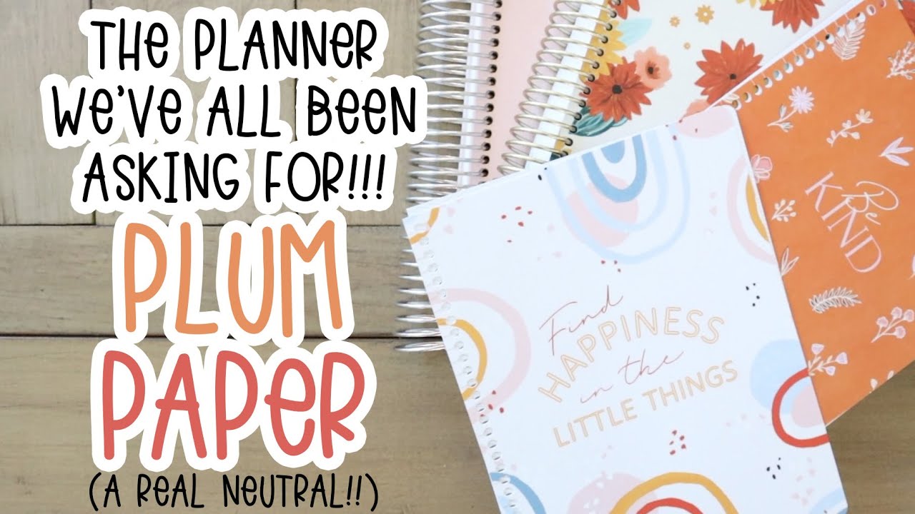 WHAT'S NEW FROM PLUM PAPER!? | A True Neutral Planner!
