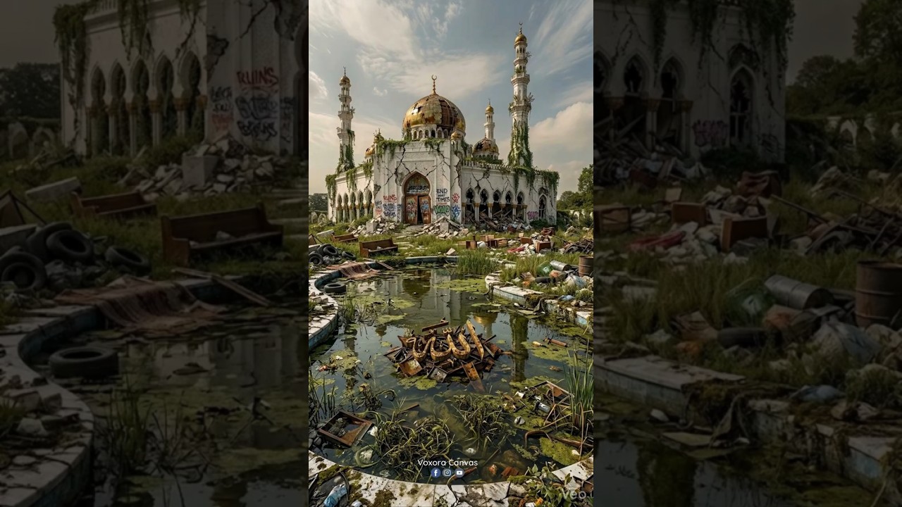 🕌 Transforming the Courtyard in Front of the Mosque into a Beautiful 🤲