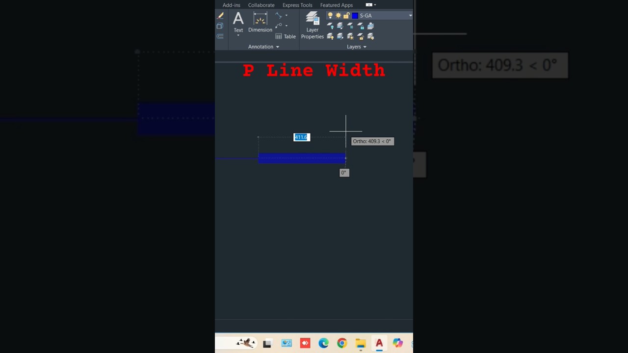 Poly line command in autocad | Poly line thickness #trending #viralvideo #ytshorts #shorts #pline